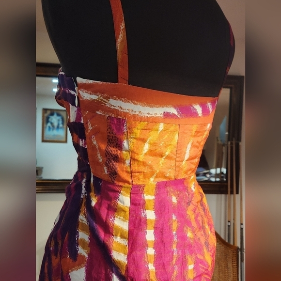Banana Republic Silk bnwt dress multi color size 0 - Picture 5 of 5